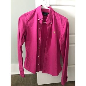 Ladies Slim Fit Button-down Ralph Lauren shirt